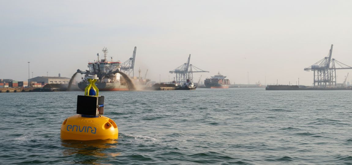 Boya de monitoreo para calidad del agua en puertos marítimos
