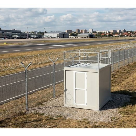 Estación fija de monitorización de calidad del aire en entorno aeroportuario